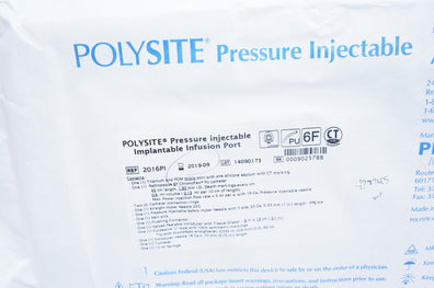 Perouse 2016PI Polysite Pressure Injectable Implantable Infusion Port (x)